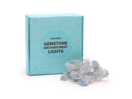 AWM LED Svetelná Reťaz s Drahými Kameňmi - Celestín 1ks