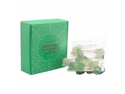 AWM LED Svetelná Reťaz s Drahými Kameňmi - Krištáľový Nefrit 1ks