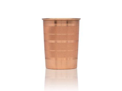 Medený hrnček s pruhmi, 250 ml