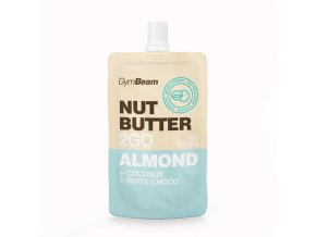 nut butter 2go almond butter coconut white chocolate 80 g gymbeam