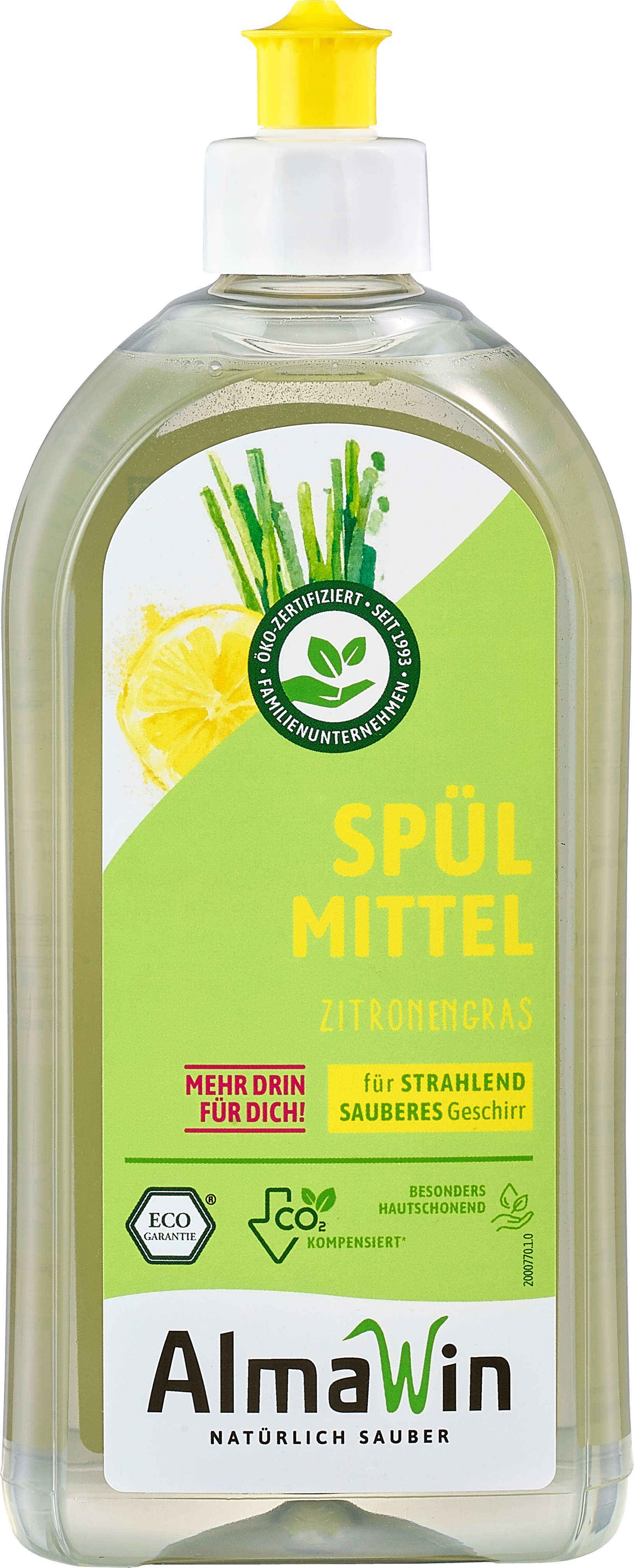 Almawin Tekutý prostriedok na riad LEMONGRASS 500 ml