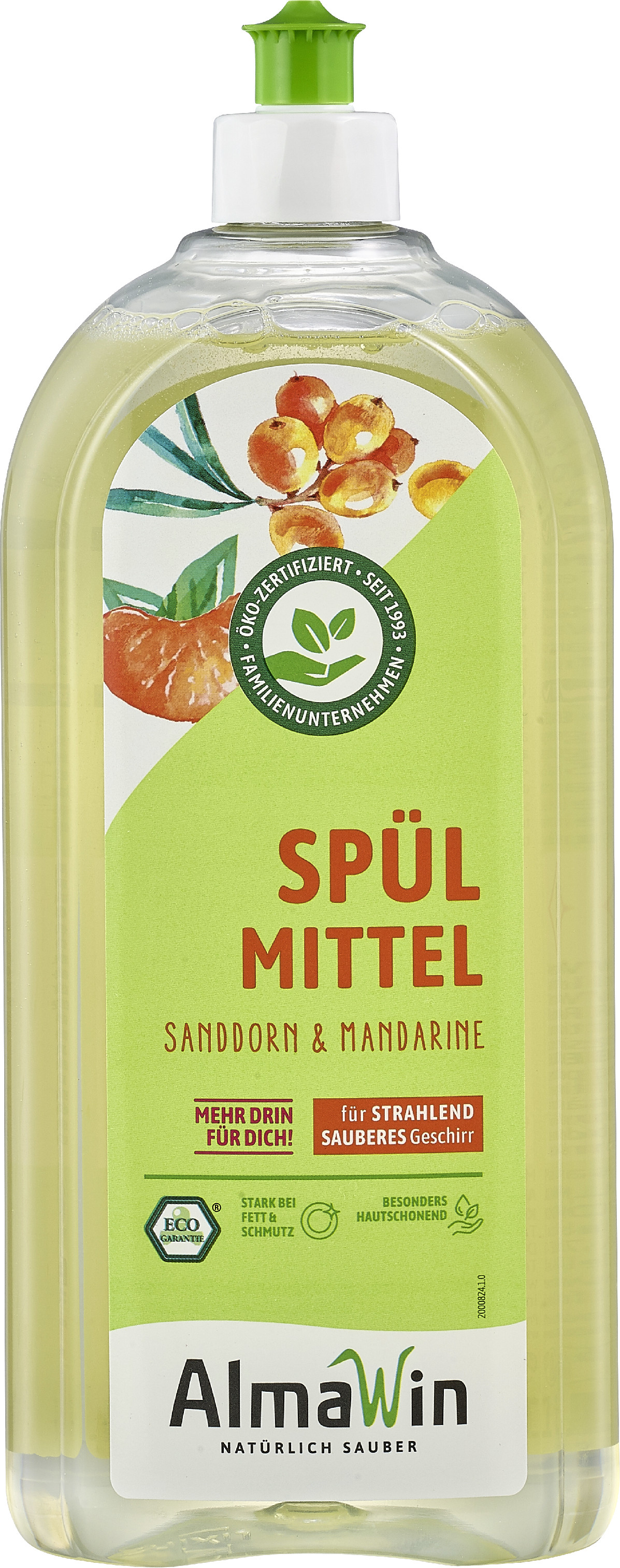 Almawin Tekutý prostriedok na riad RAKYTNÍK + MANDARINKA 1 l