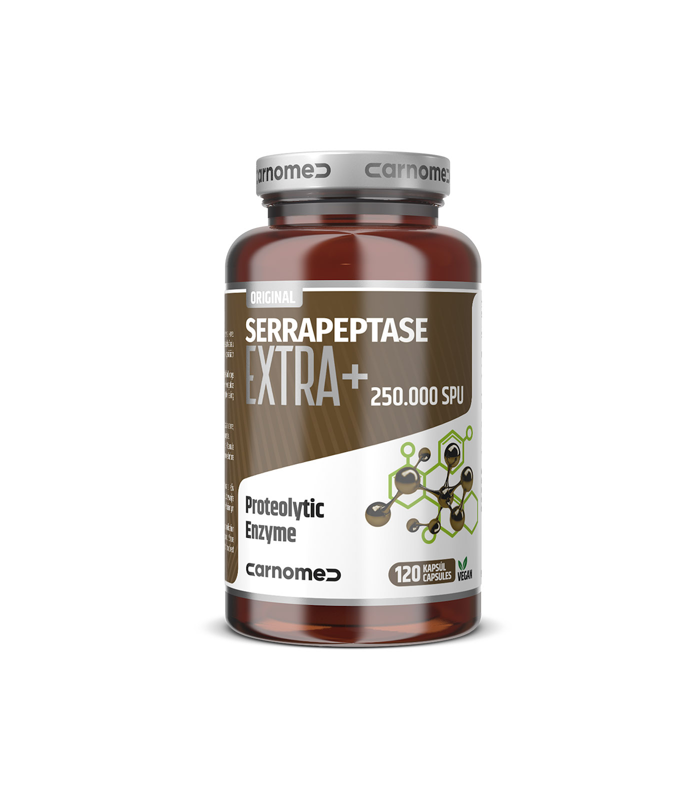 Carnomed Serrapeptase EXTRA + 250.000SPU 120 kapsúl