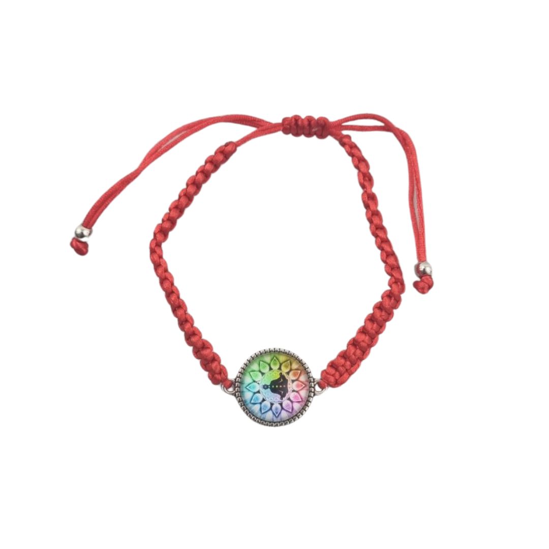 Červený náramok chakra 1ks