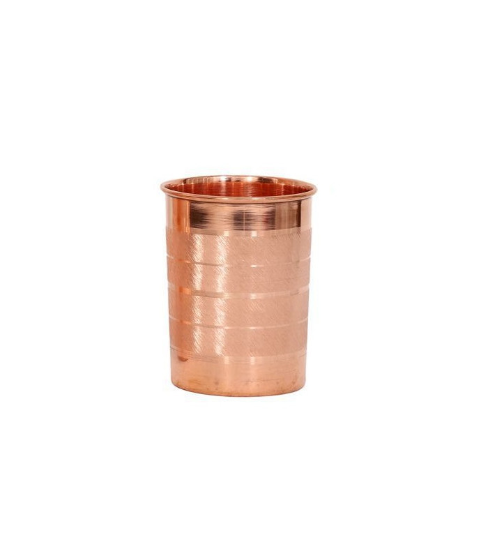 Medený hrnček s pruhmi 250 ml