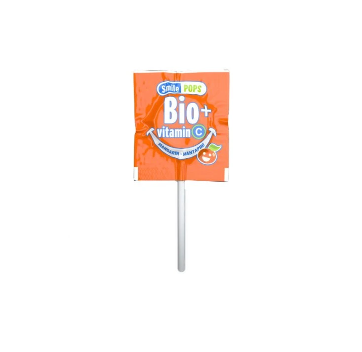 MEKE BIO lízanka Úsmev s vitamínom C mandarínka 5,6 g