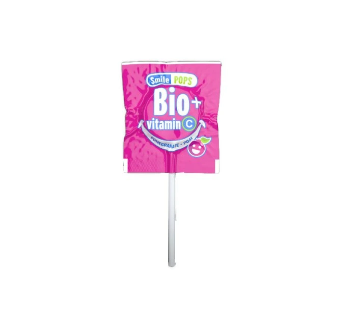 MEKE BIO lízanka Úsmev s vitamínom C granátové jablko 5,6 g