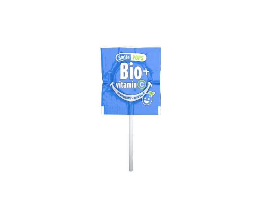 MEKE BIO lízanka Úsmev s vitamínom C čučoriedka 5,6 g