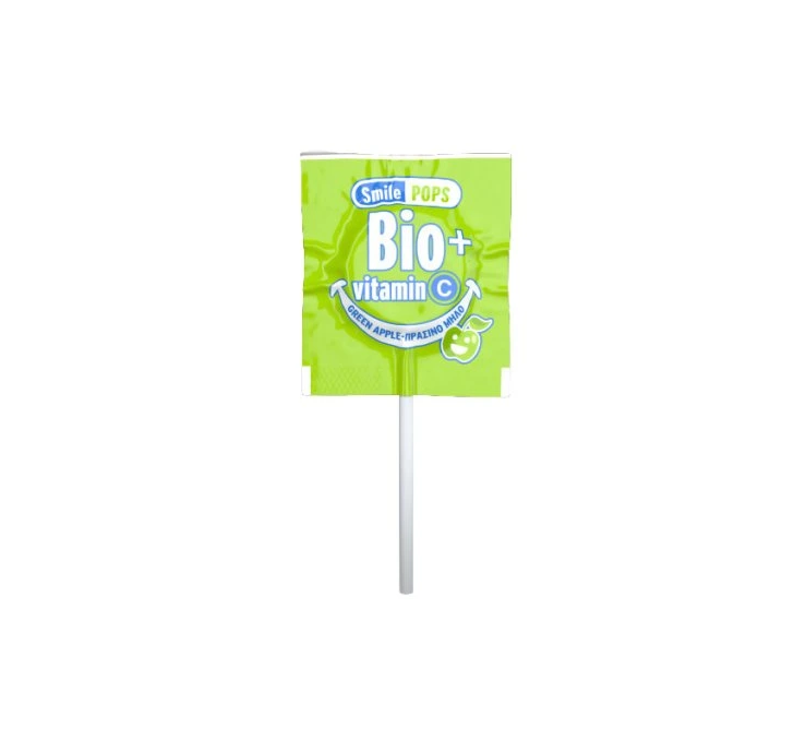 MEKE BIO lízanka Úsmev s vitamínom C zelené jablko 5,6 g