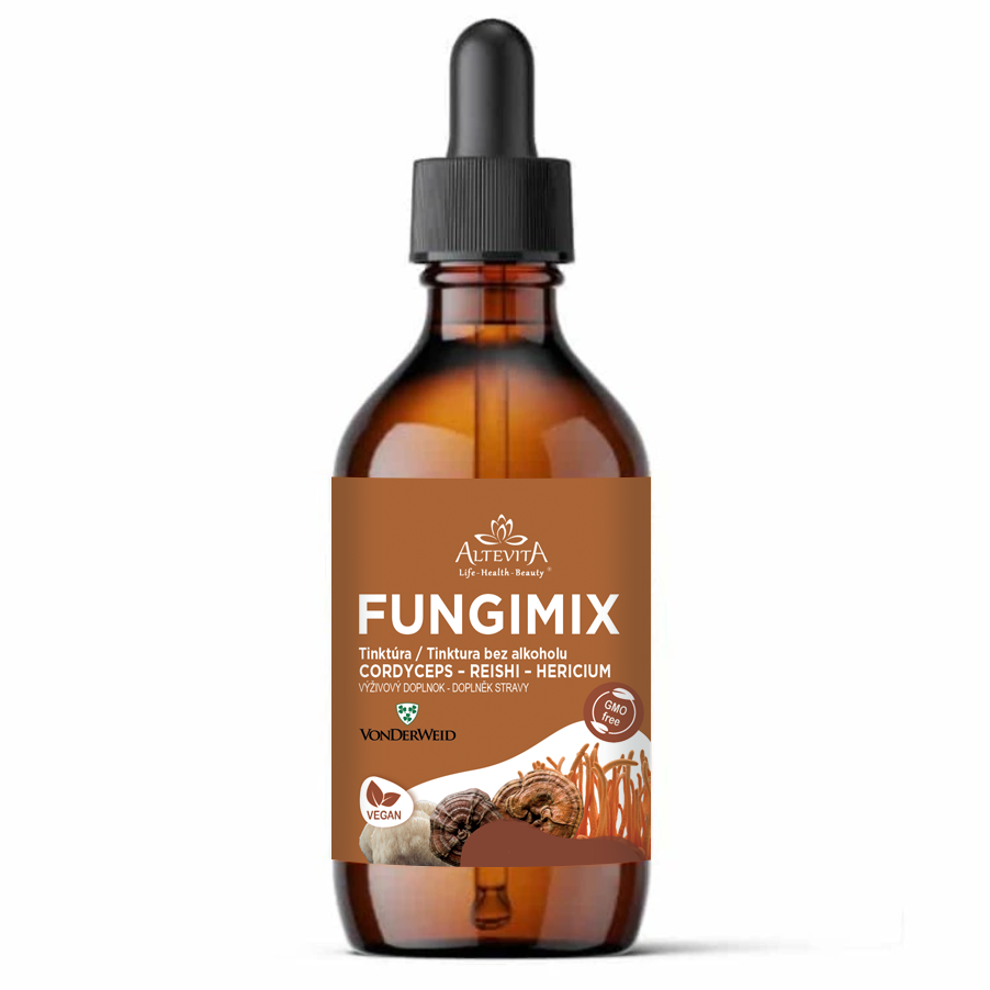 Vonderweid FungiMix – zmes funkčných hubových tinktúr bez alkoholu 100ml
