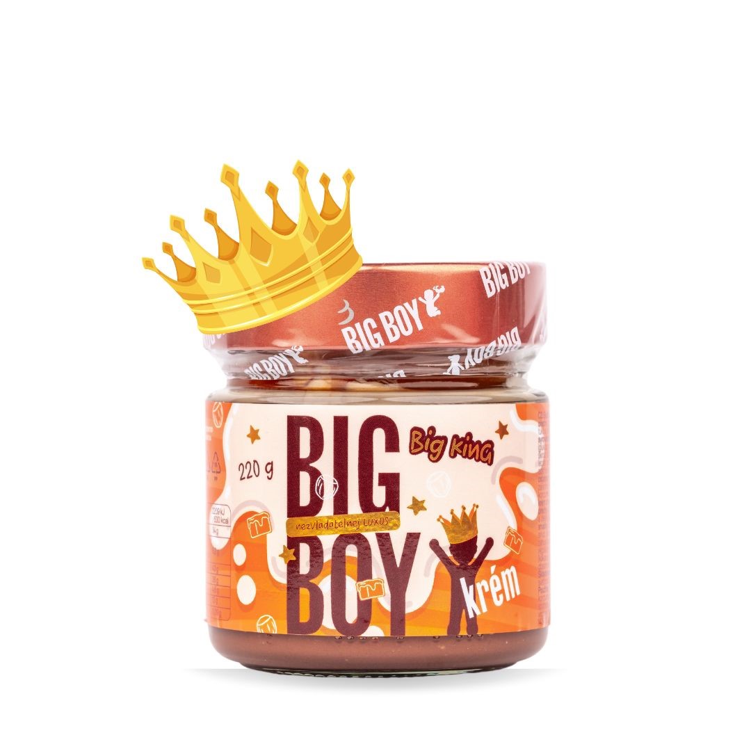 BIG BOY® Big King - Krém s lieskovými orechmi s mliekom a karamelom 220g