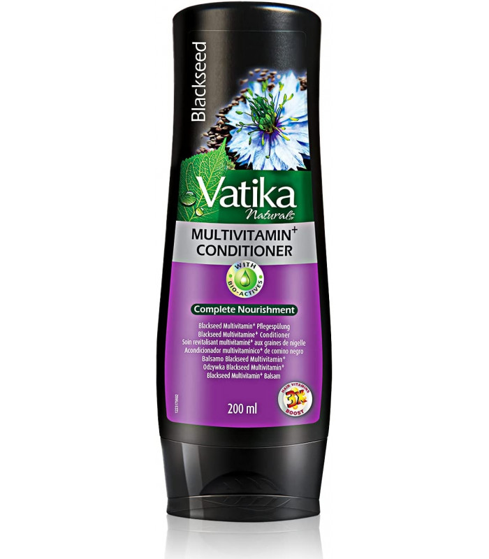 Dabur Multivitamínový regeneračný vlasový kondicionér s čiernou rascou 200ml