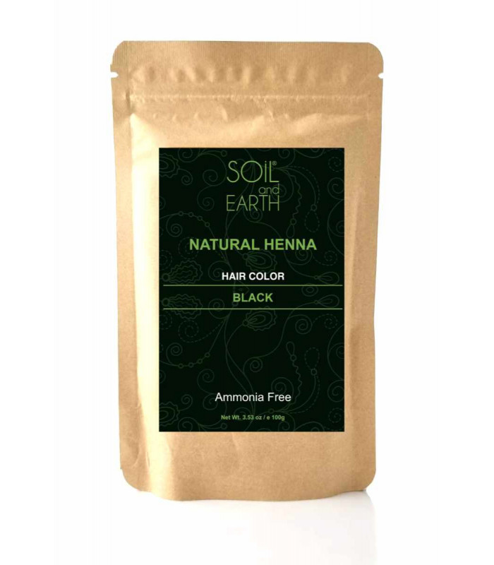 Soil&Earth Exkluzívna indická henna na vlasy ČIERNA 100g