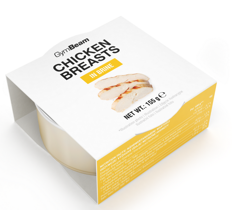 GymBeam Kuracie prsia vo vlastnej šťave 155g