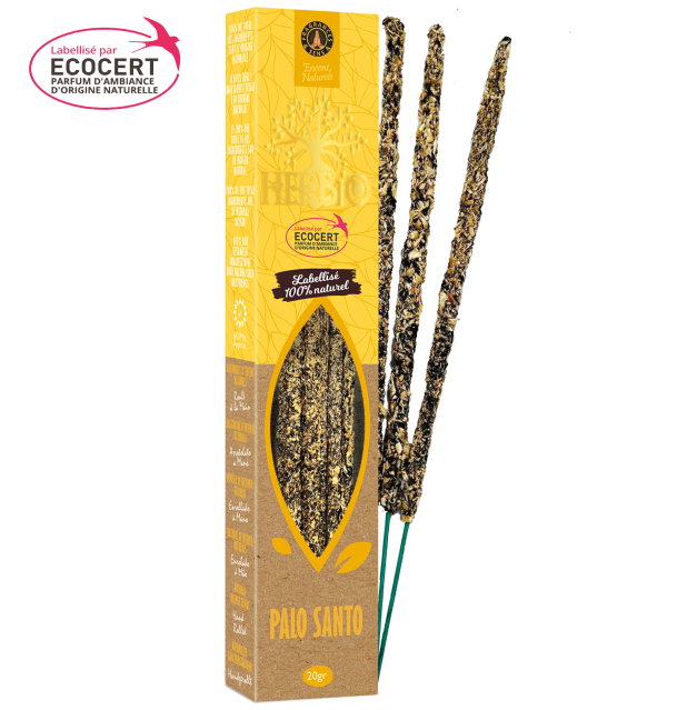 Ecocert Herbio vonné tyčinky Palo Santo 20g