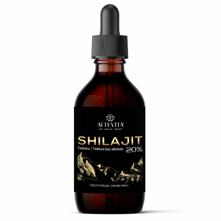 Altevita Shilajit Tinktúra bez alkoholu 20% 100ml