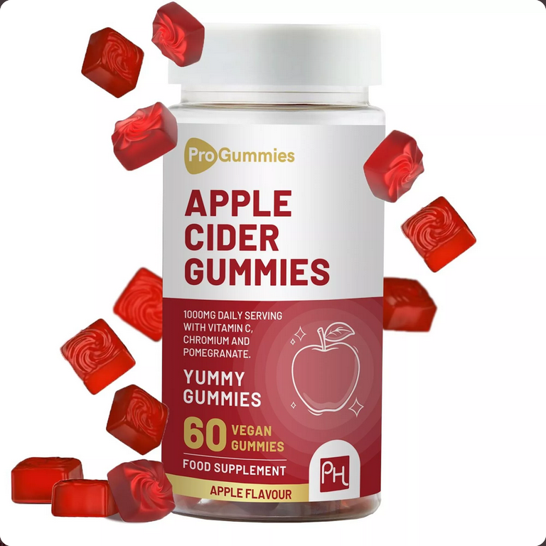 ProGummies gumové cukríky s jablčným octom 1000 mg, 60 kapsúl