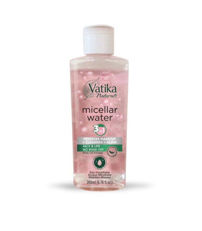 Vatika Naturals Dabur Ružová micelárna voda 3 v 1, 200 ml