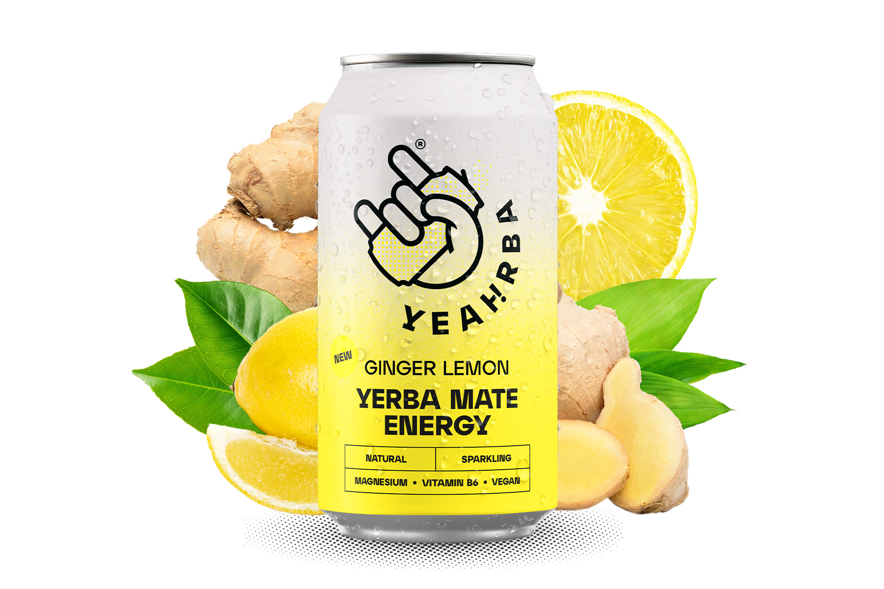 Yeahrba Yerba Mate Energy Ginger & Lemon 330 ml
