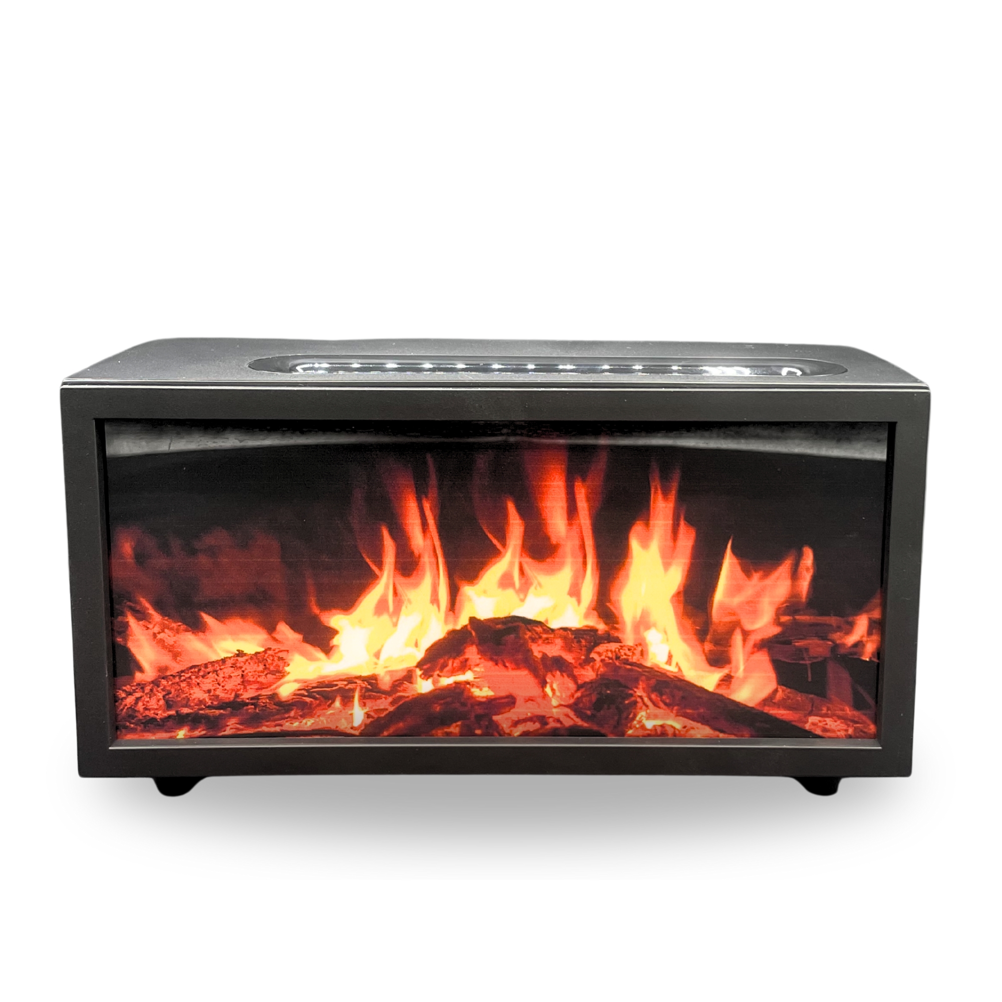 AWM Aróma Difuzér Efekt Plameňa so Zvukom Vtákov - Čierny USB 1ks