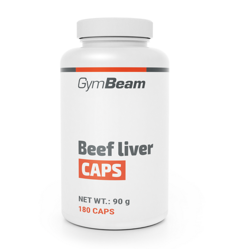 GymBeam Hovädzia pečeň CAPS 180 kapsúl