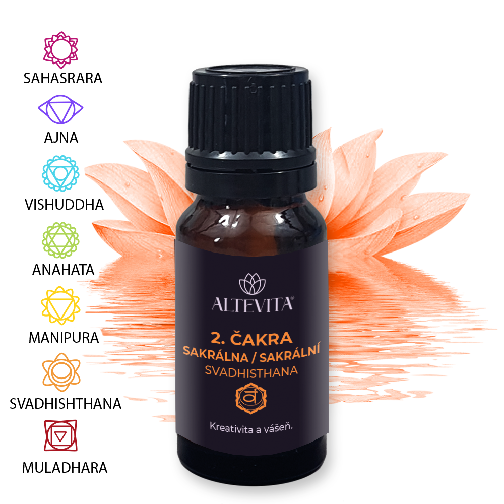Altevita zmes esenciálnych olejov 2. Sakrálna čakra (Svadhisthana) 10ml