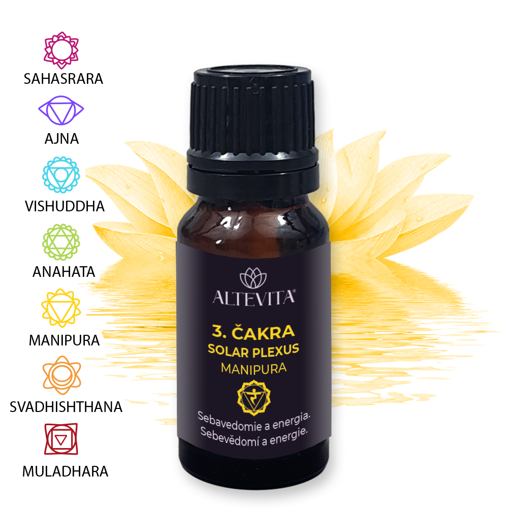 Altevita zmes esenciálnych olejov 3. Solar plexus (Manipura) 10ml