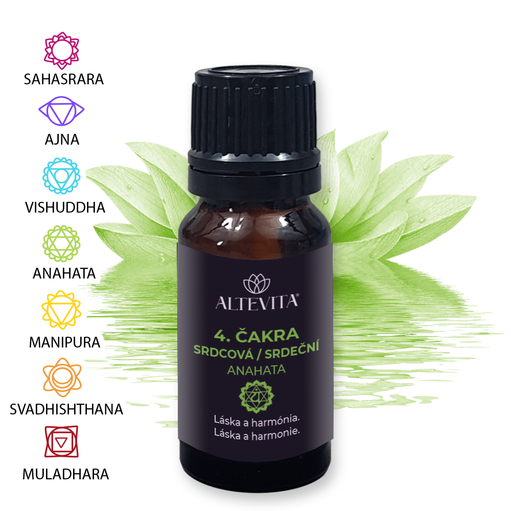 Altevita zmes esenciálnych olejov 4. Srdcová čakra (Anahata) 10ml