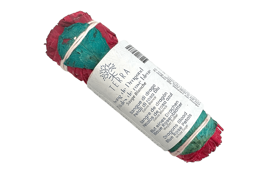 TERRA Vykurovacie Zväzky bielej šalvie, dračej krvi a modrých ružových lupeňov 25-30g 10cm