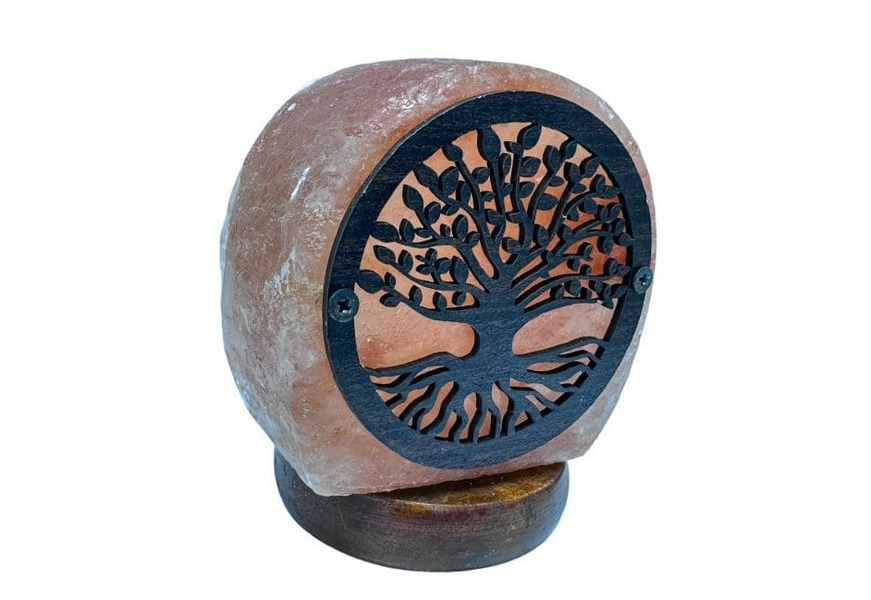 Himalájska soľná lampa USB strom života 11 cm