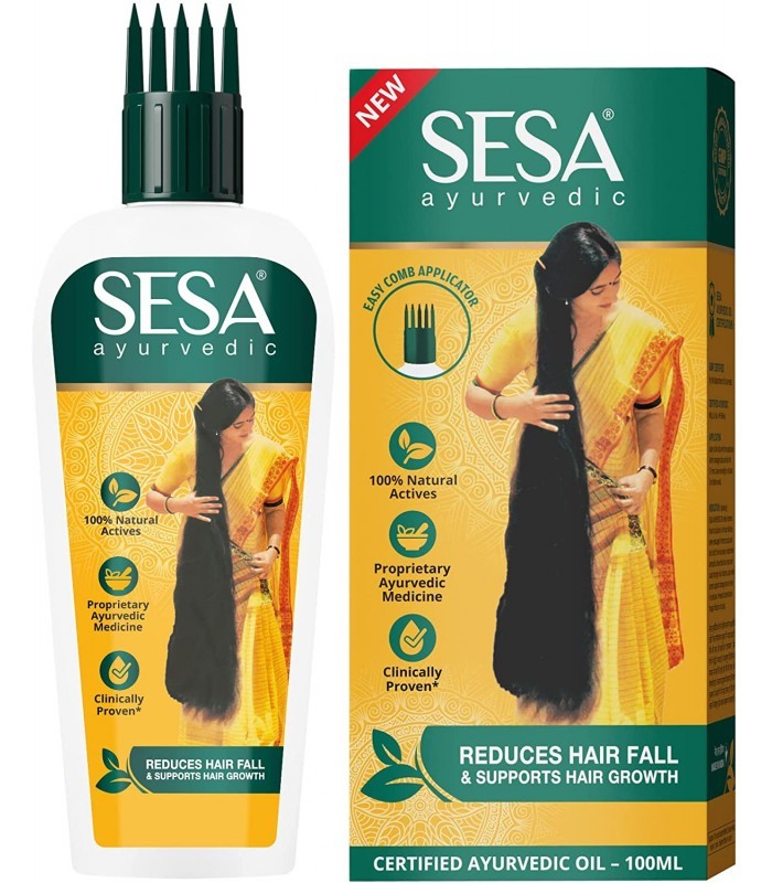 Sesa vlasový olej l Ajurvédska receptúra ​​s praktickým aplikátorom 180ml
