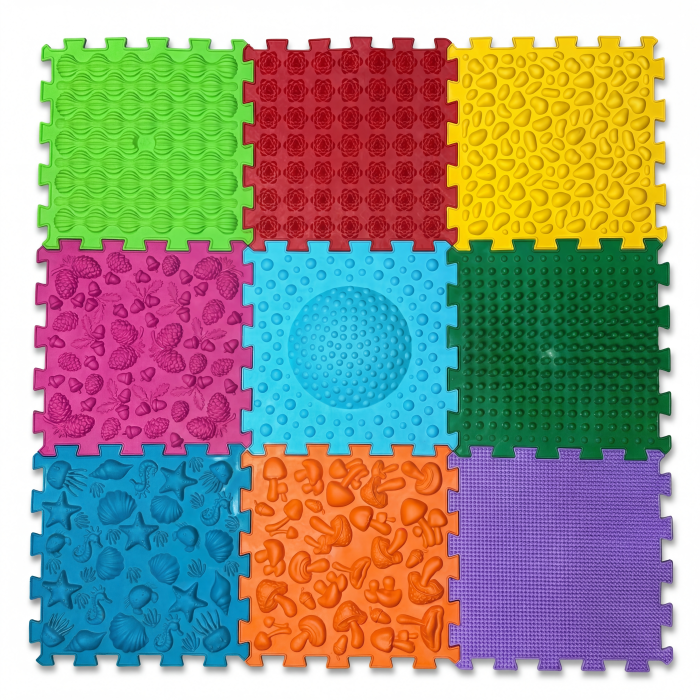 Ortek Masážna podložka Mix Puzzle 9 dielov