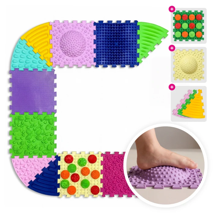 Ortek Masážna podložka Multi Mix 6 dielov + 6 sektorov