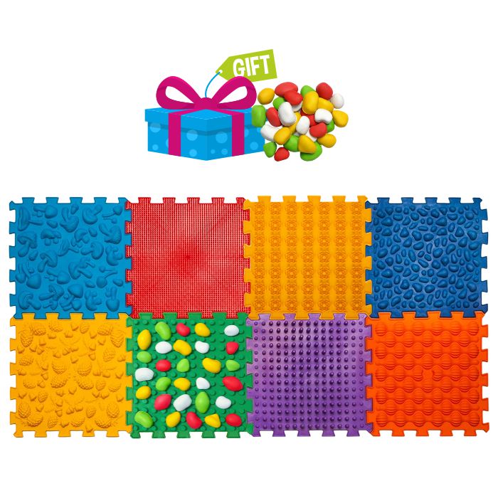 Ortek Masážna podložka Ortek Mix Puzzle, 8 dielov + modul Kamene 1ks