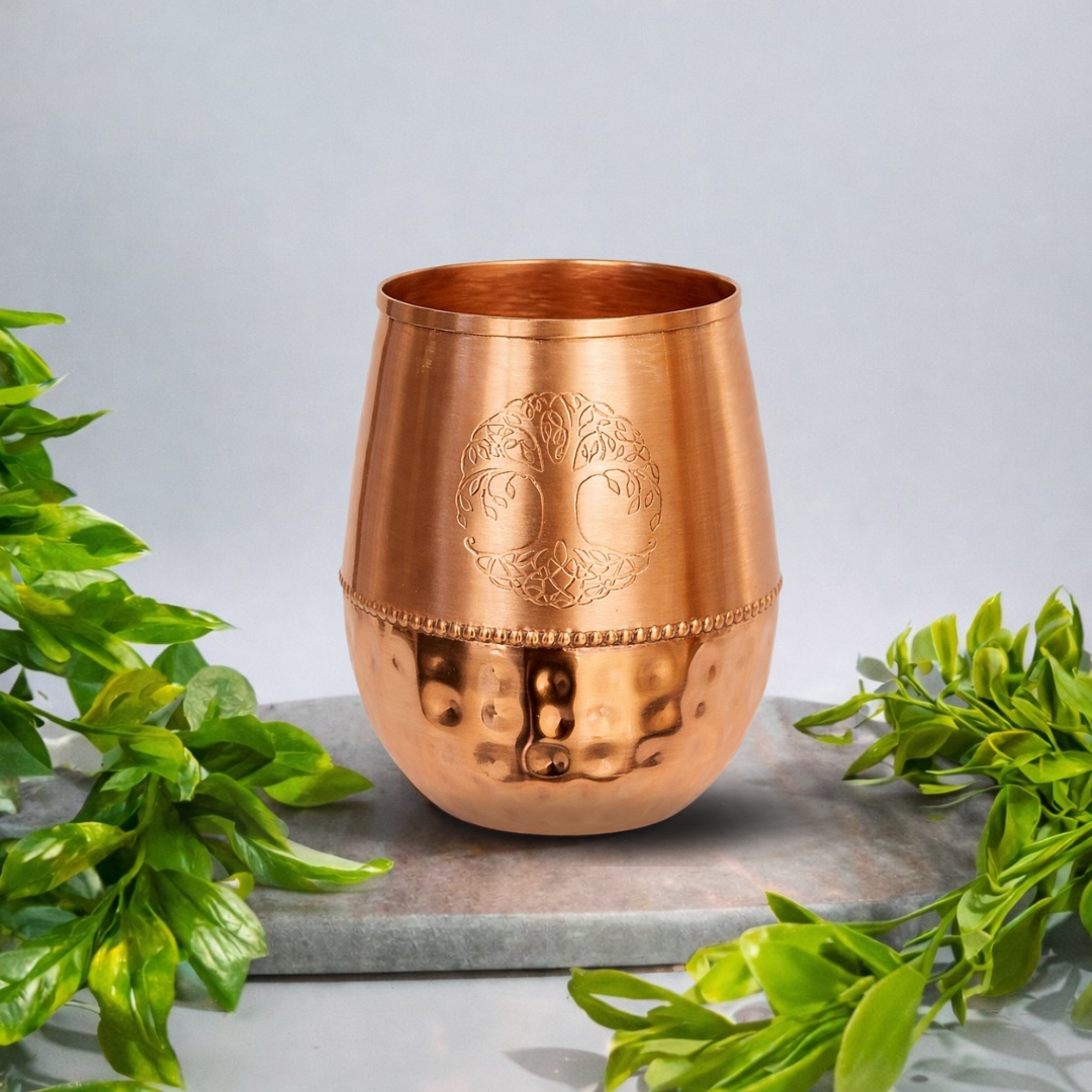 E-shop Medený hrnček s dizajnom Strom života – 400 ml