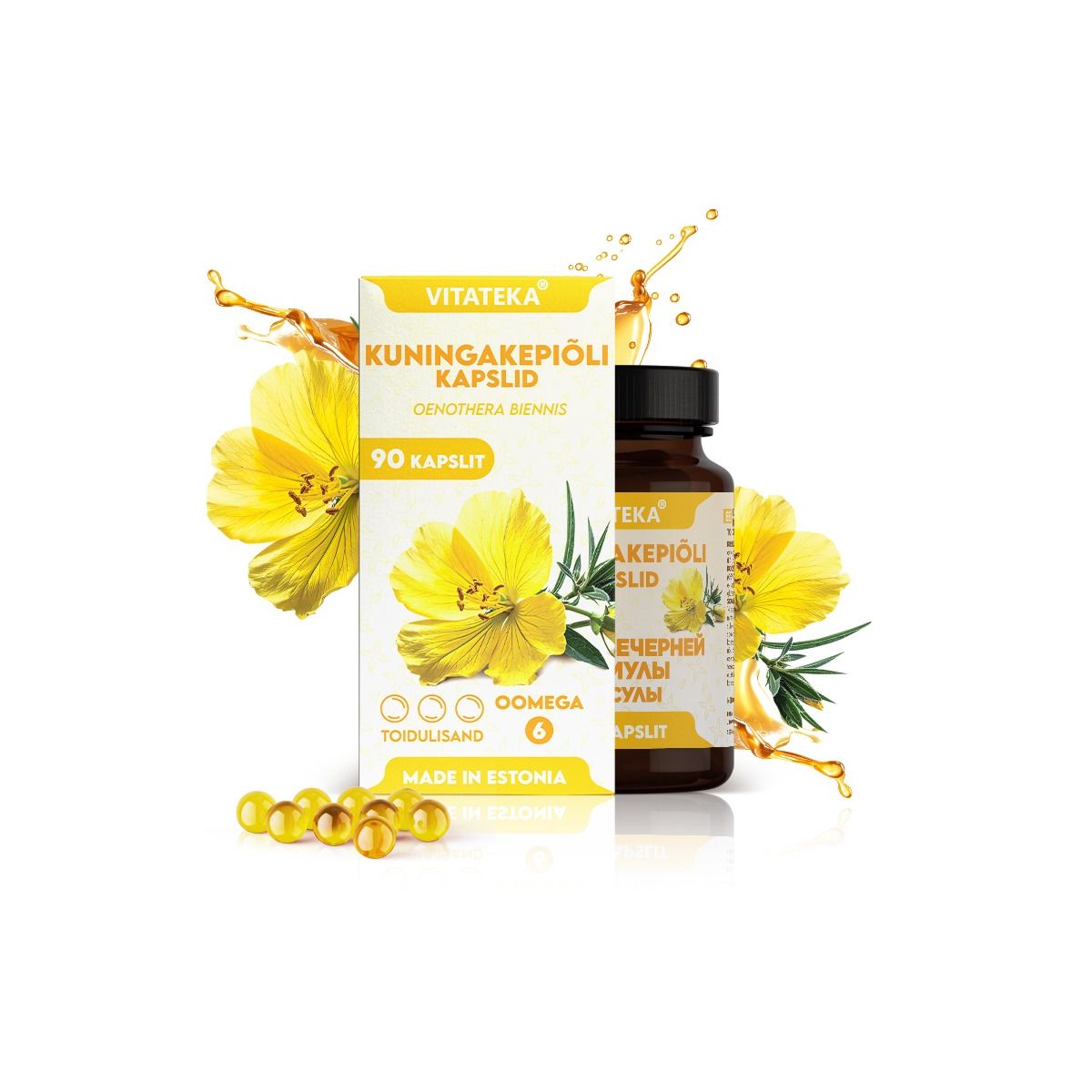 E-shop Vitateka Pupalkový olej 500 mg, 90 kapsúl