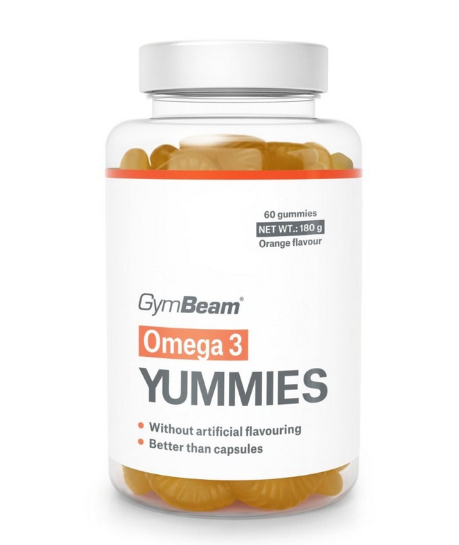 E-shop Gymbeam Omega-3 Yummies 60 kapsúl