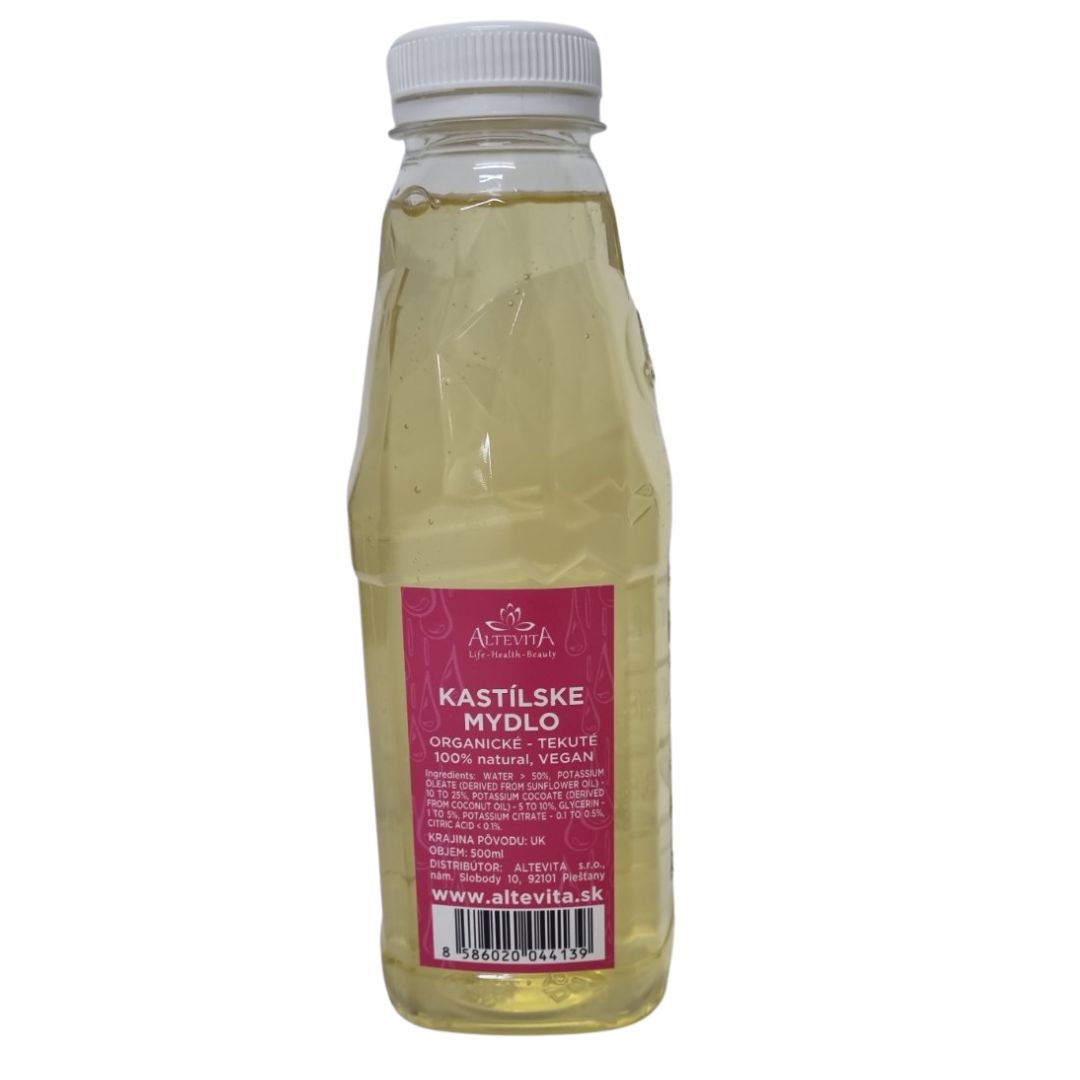Altevita Organické tekuté kastílske mydlo - 100% natural 500ml