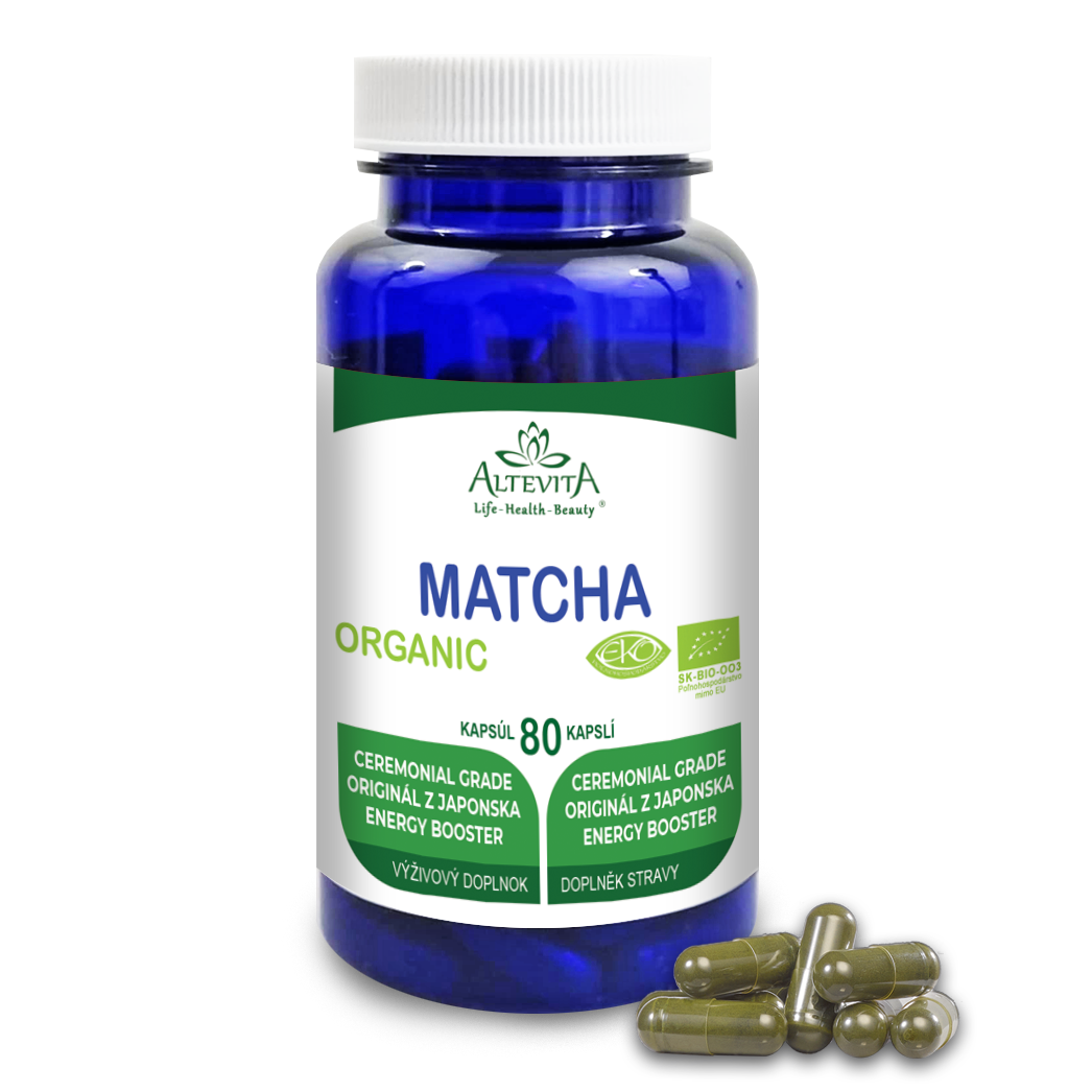 2 + 1 zadarmo Altevita BIO MATCHA energy Booster 80 kapsúl