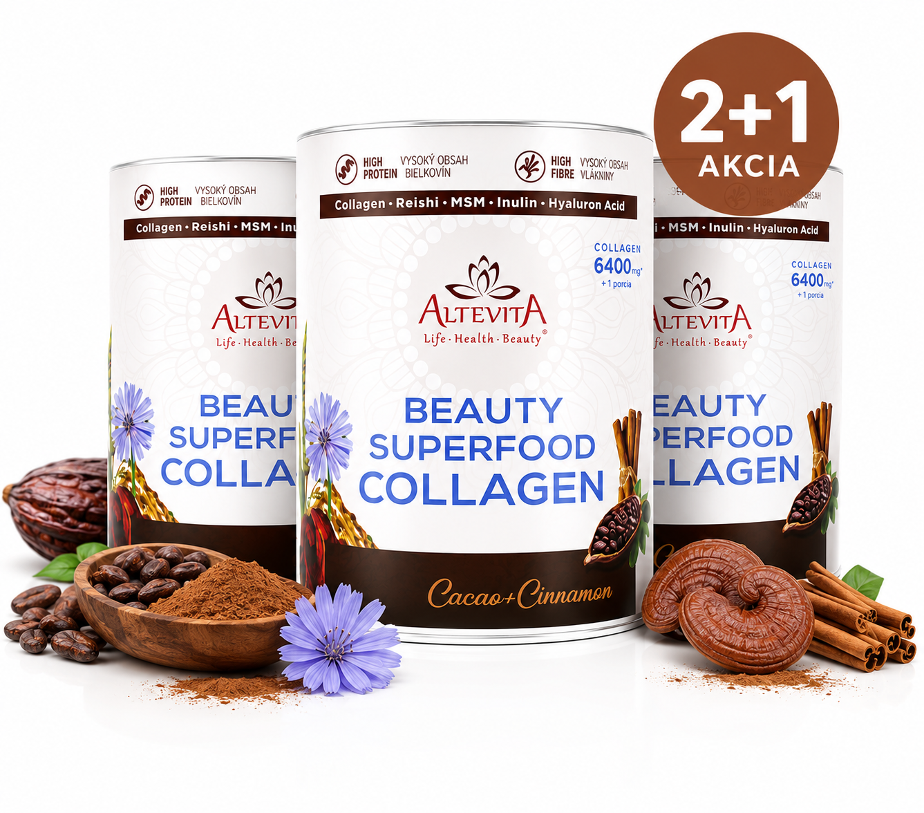 2 + 1 zadarmo Altevita Superfood beauty collagen 320g