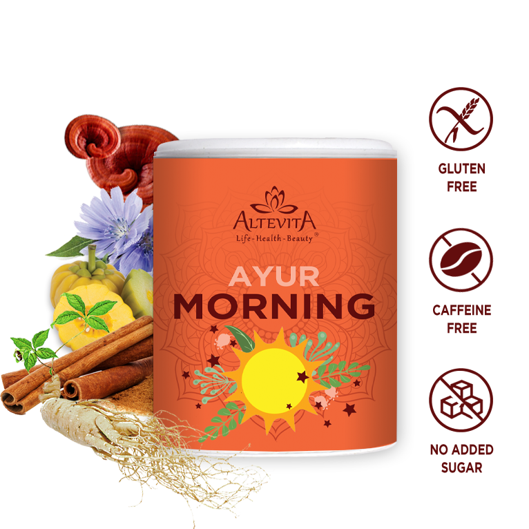 Altevita AYUR MORNING kávovinový nápoj s bylinami 100g