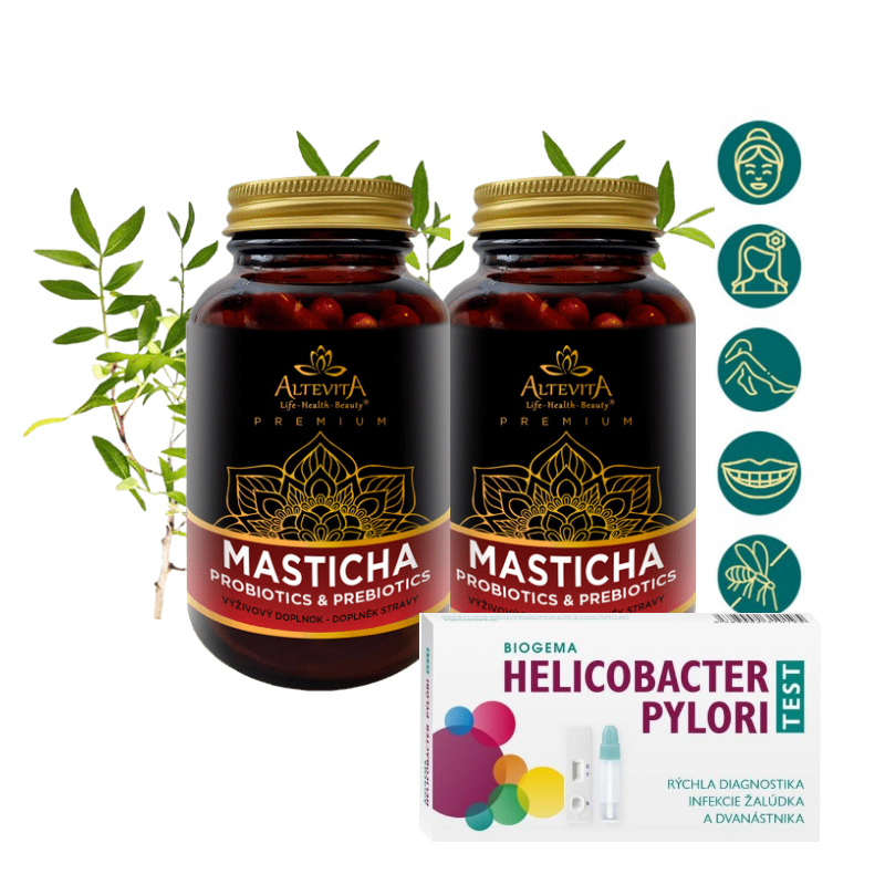 2x Altevita Masticha Probiotics & Prebiotics 80 kapsúl + darček