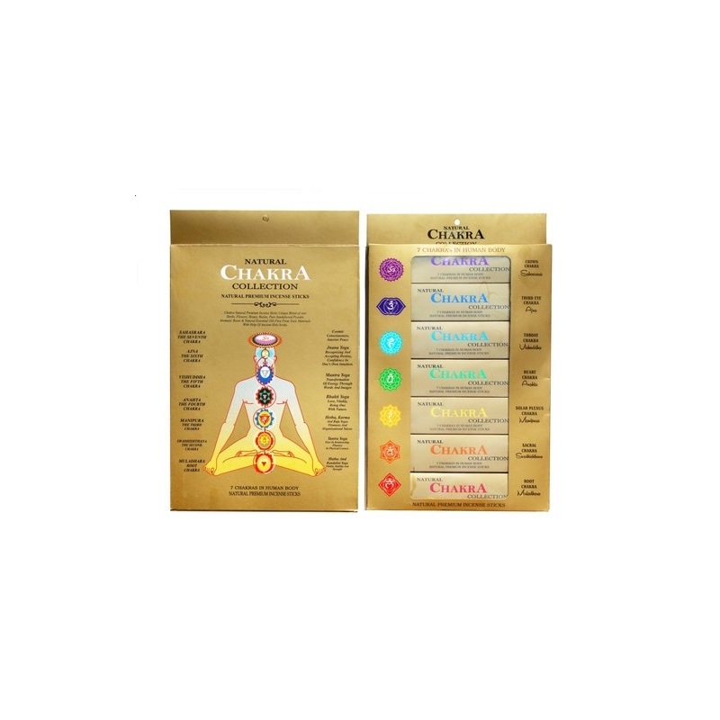 SURYA INCENSE Natural CHAKRA Collection Premium vonné tyčinky 1 balenie