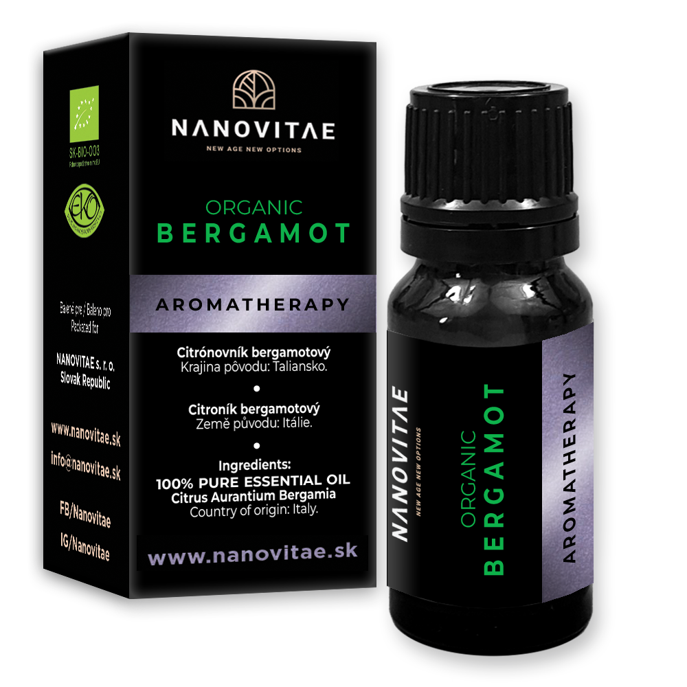 NANOVITAE BERGAMOT esenciálny olej – ORGANIC quality 10ml