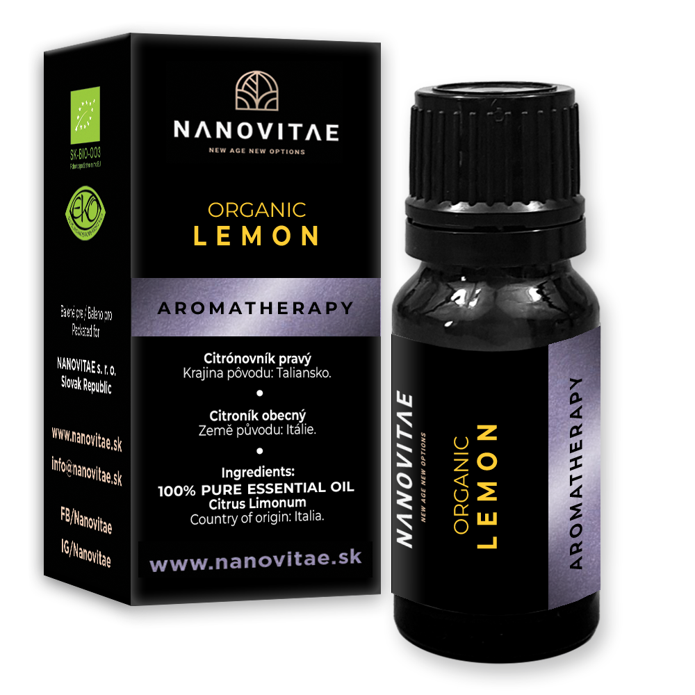 NANOVITAE CITRÓN esenciálny olej – ORGANIC quality 10ml