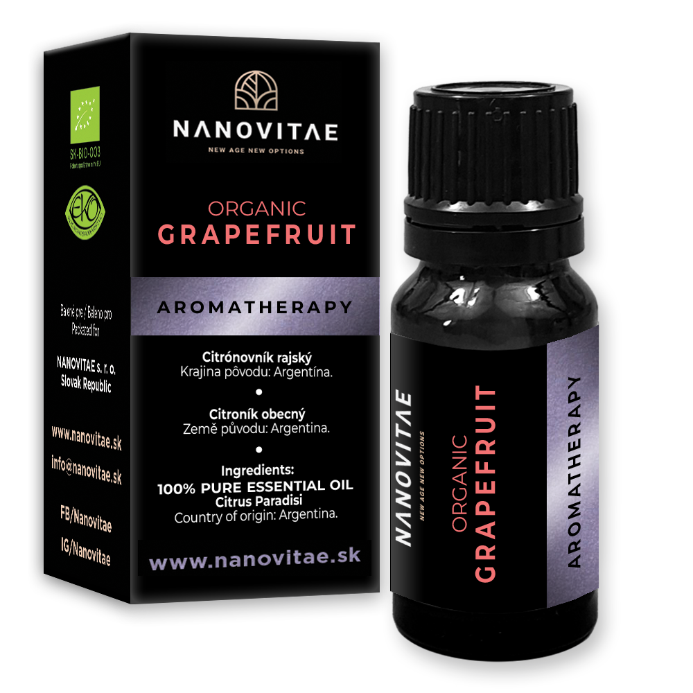 NANOVITAE Grapefruit esenciálny olej – ORGANIC quality 10ml