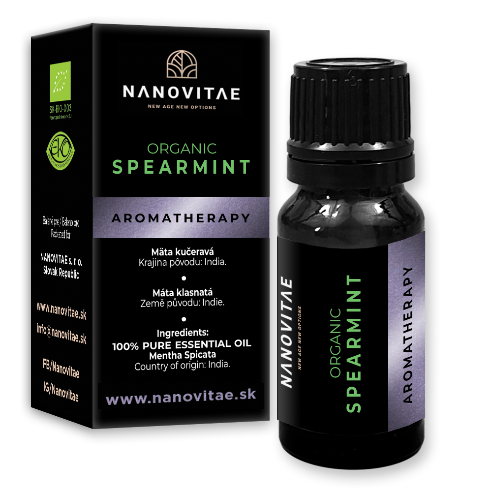 NANOVITAE SPEARMINT esenciálny olej – ORGANIC quality 10ml