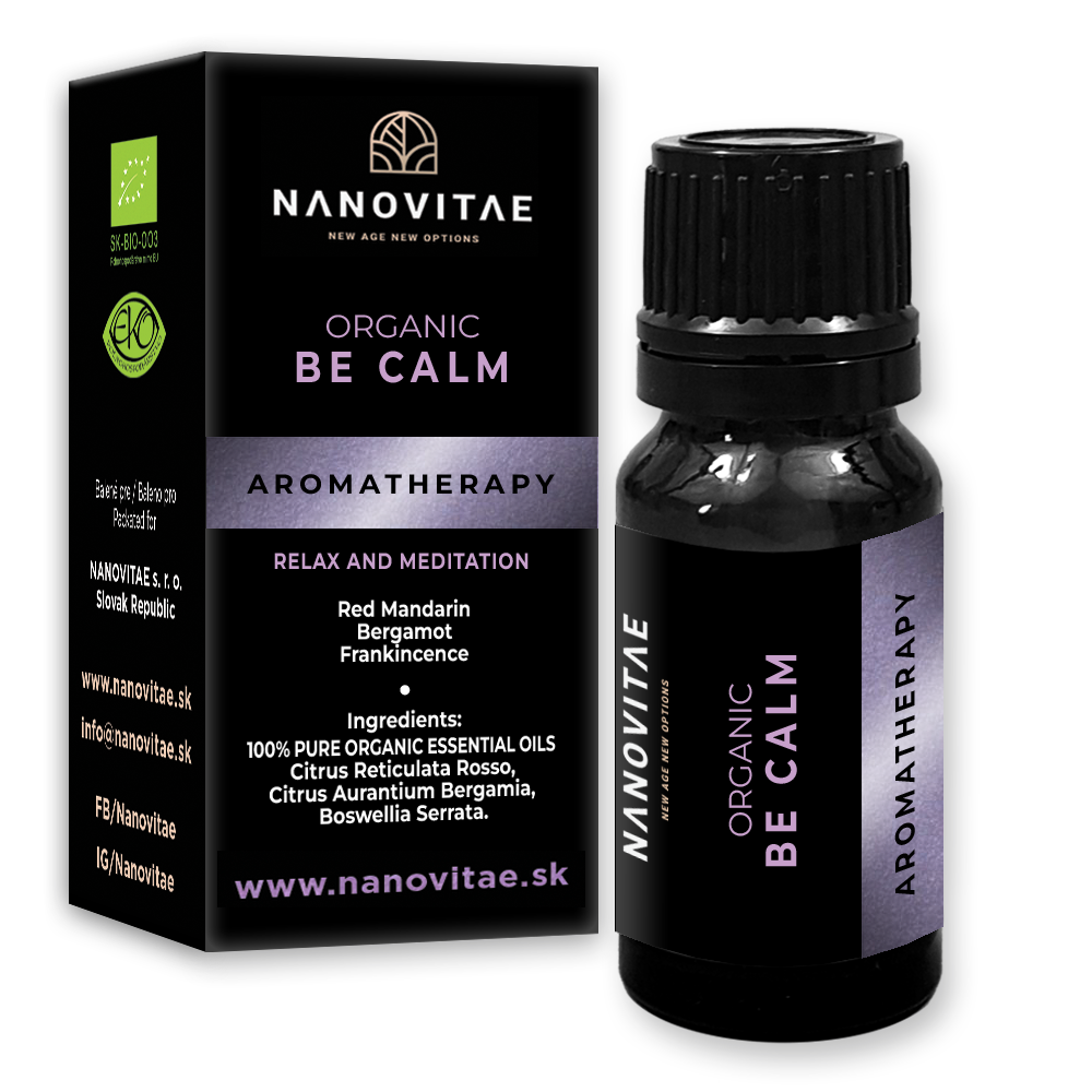 Nanovitae BE CALM – zmes esenciálnych olejov – ORGANIC quality 10ml