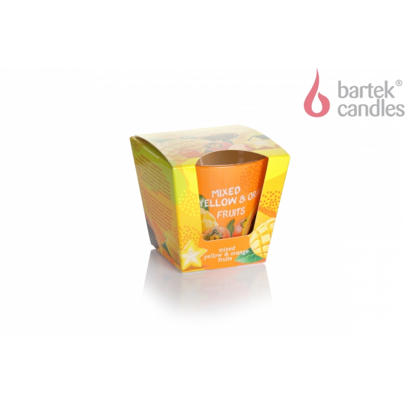 BARTEK vonná sviečka Yellow & Orange fruits 115 g