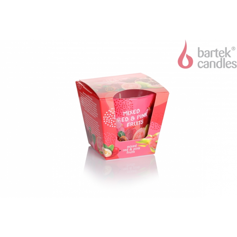 BARTEK vonná sviečka red & pink fruits 115 g